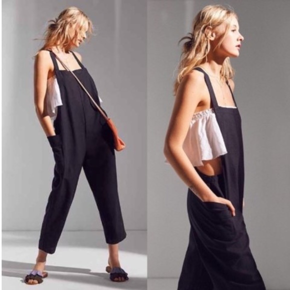 bdg black overalls